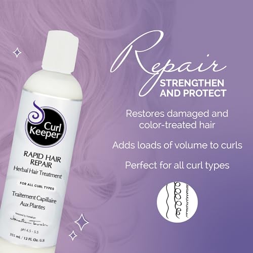 Curl Keeper Deep Conditioner for Curly Hair, 12 Fl Oz