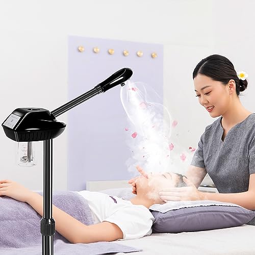 Facial Steamer with Adjustable Height & 360° Rotation