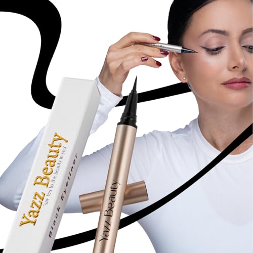 YazzBeauty Waterproof Smudge-Proof Liquid Eyeliner Pen ? Long-Lasting Matte Black, Quick Dry, Precise Tip for Bold & Defined Eyes, All-Day Wear, Sweat & Humidity Resistant