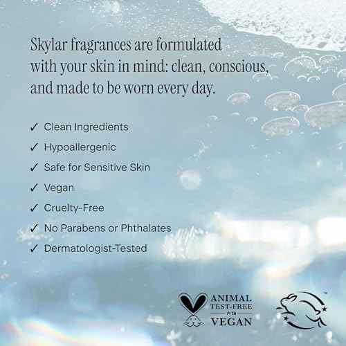 Skylar Salt Air Eau de Parfum - Hypoallergenic & Clean Perfume for Women & Men, Vegan & Safe for Sensitive Skin - Fresh Perfume with Notes of Driftwood, Sea Salt & Seaweed - 10mL /0.33 Fl oz