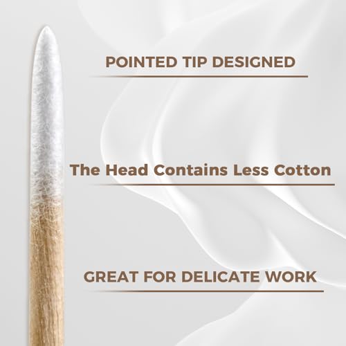 200 Precision Cotton Swabs for Makeup & Detailed Cleaning