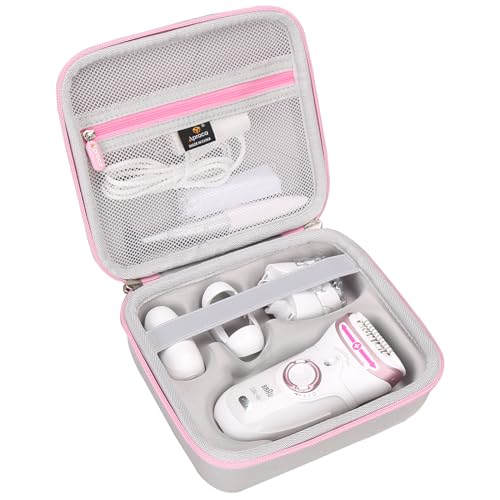 Aproca Hard Travel Storage Portable Case, for Braun Epilator Silk-?pil 9 9-720 / Silk-?pil 9 9-890 Hair Removal and Accessories