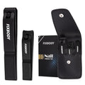 Nail Clipper Set with Leather Case - Ultra Sharp Stainless Steel