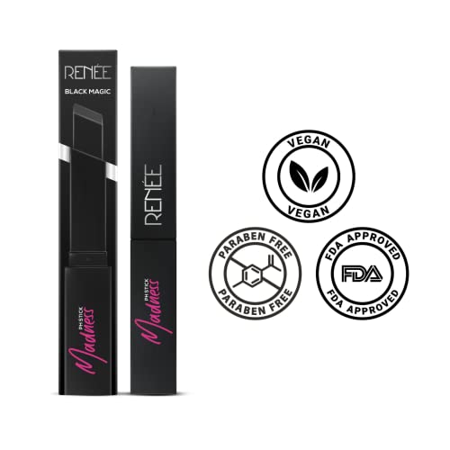 RENEE Madness pH Lipstick - Black to Pink Color-Changing Stick
