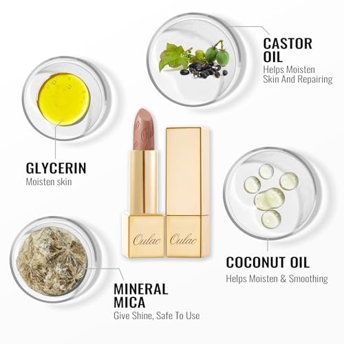 Oulac Metallic Shimmer Lipstick with Hydrating Formula