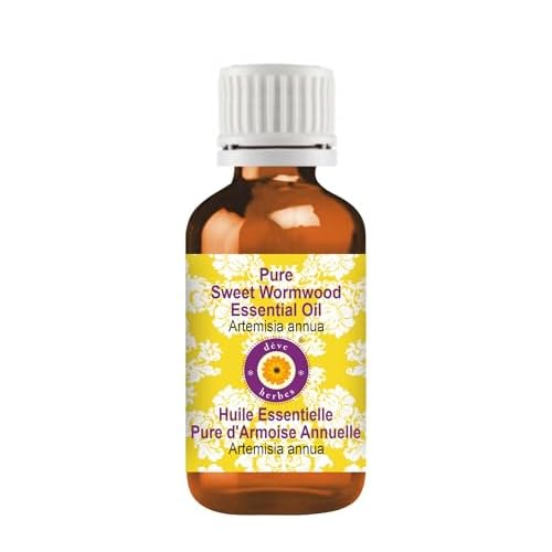 d?ve herbes Sweet Wormwood Essential Oil (Artemisia annua) Pure | Non-Sticky | Non-Greasy | Lightweight | Men & Women | All Skin Types | Steam Distilled 100ml (3.38 oz)