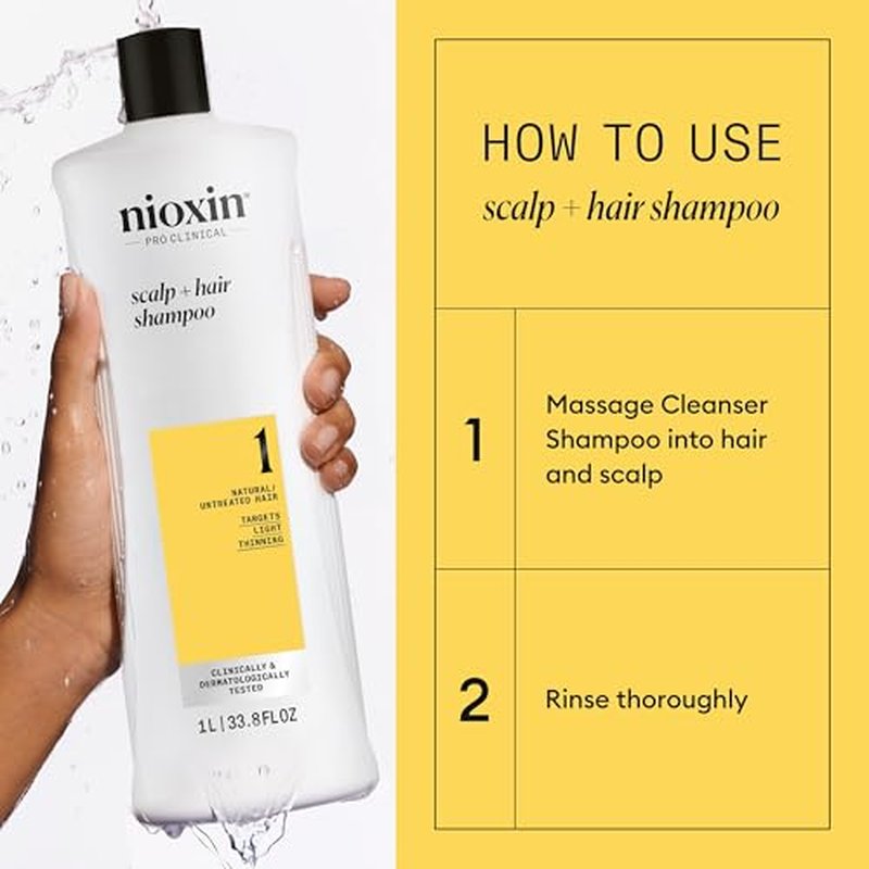 Nioxin System Shampoo & Conditioner Liter Duo with Pumps