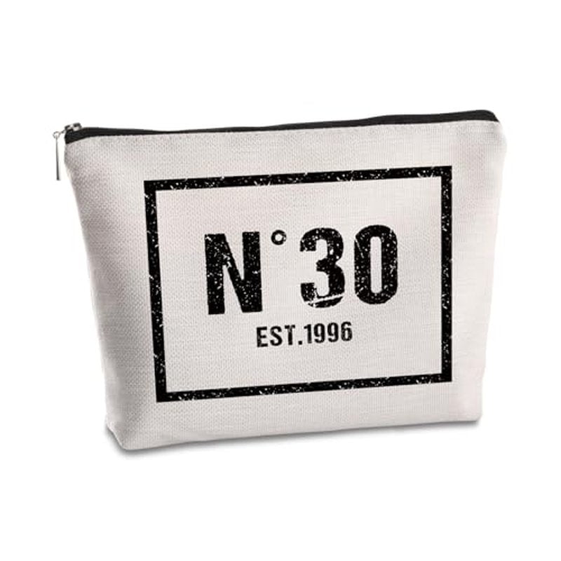 30th Birthday Gifts for Women Makeup Bag - 1996 Cosmetic Pouch