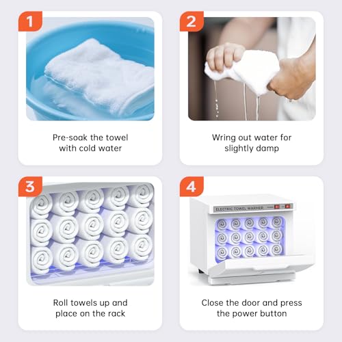 Hot Towel Warmer for Spa,2-in-1 Thermostatic Towel Heater,8L Small Towel Warmer with Quick and All-Round Heating for Facial SPA,Beauty Salon,Esthetician and Bathroom