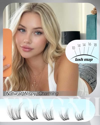 Glosa Lash Clusters 10-18mm Wispy Eyelash Extensions