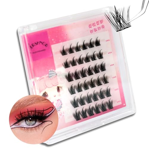 Self-Adhesive Cluster Lashes - Glueless Individual Eyelash Extensions