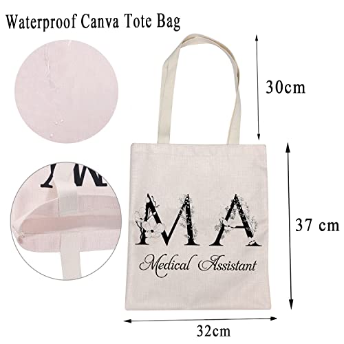Medical Assistant Gifts Tote Bag MA Gift Medical Assistant Nurse Gifts Graduation Gift MA Nurse Shoulder Bag Retirement Gifts