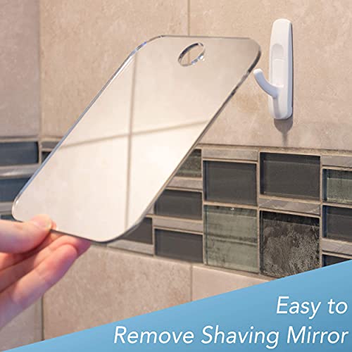 Fogless Shower Shaving Mirror with Handheld Option