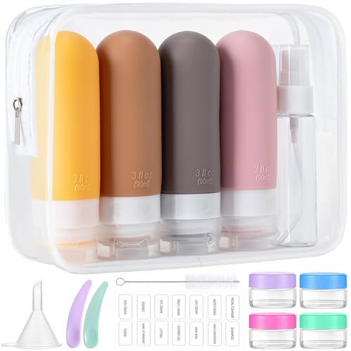 16-Pack TSA Approved Travel Bottles Set with Leakproof Containers