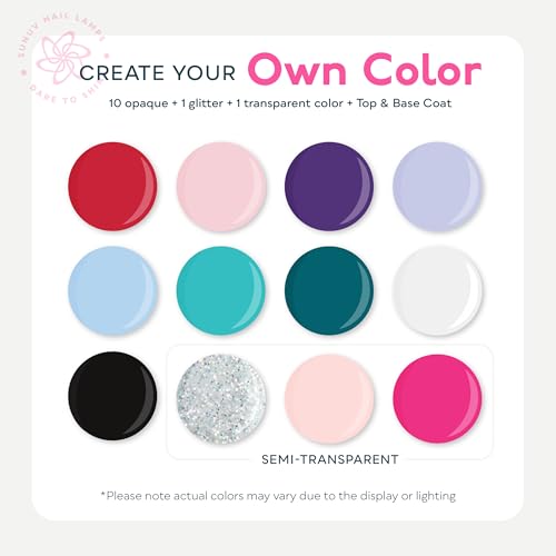 SUNUV Gel Nail Polish Kit with UV Light - 23 Pcs DIY Manicure Set