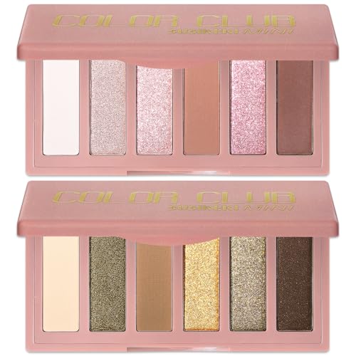 SUSIKEKI Mini Eyeshadow Palette - 6 Shades Olive & Nude