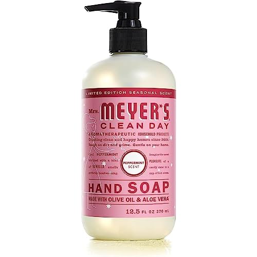 Mrs. MEYER'S Liquid Hand Soap Peppermint, 12.5 Fl Oz. (Pack of 6)