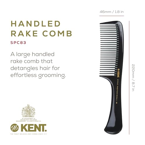 Kent SPC83 Professional Barber Comb - Wide Tooth Detangler