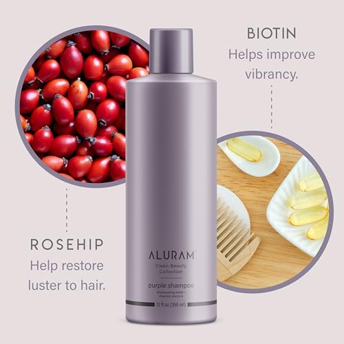 ALURAM Coconut Water Purple Shampoo for Blonde & Color-Treated Hair
