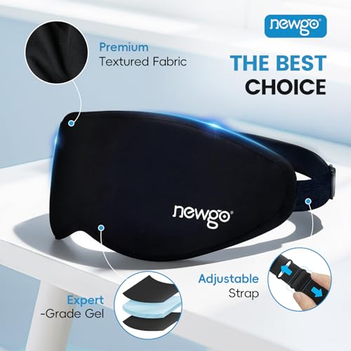 NEWGO 3D Cooling Gel Eye Mask for Sleep & Migraine Relief