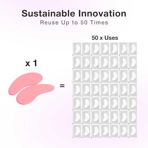Reusable Silicone Eye Pads Under Eye Patches - Black, Style 3