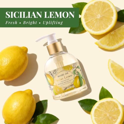 ROMIIE ZOI Liquid Hand Soap with Gift Box - Lemon Scent, 8.7oz / 260ml