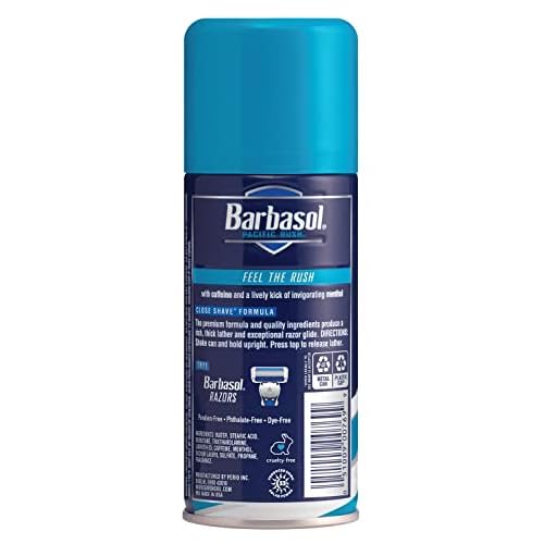 Barbasol Shave Cream 7 Ounce (Pacific Rush, Pack of 3)