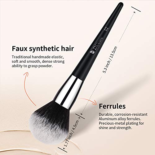 DUcare Silverblack 32-Piece Professional Makeup Brush Set - Ultra-soft Synthetic Brushes for Face & Eyes