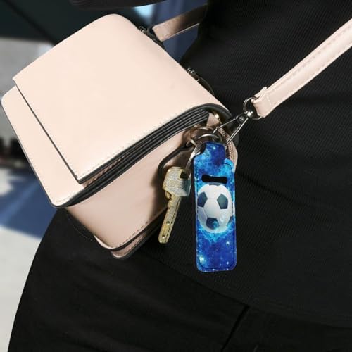 Lipstick Holder Keychain Clip - Portable Lip Balm Sleeve Pouch