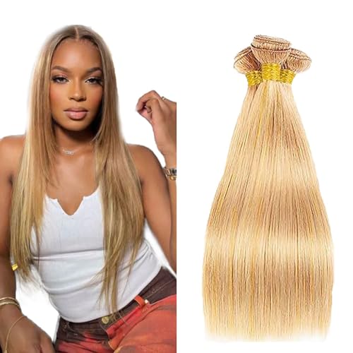 Ombre Straight Human Hair Bundles P27/613 - 8A Grade, 3 Pack, 22-26 Inch