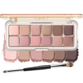 12-Color Eyeshadow Palette - Nude Matte & Satin Finish
