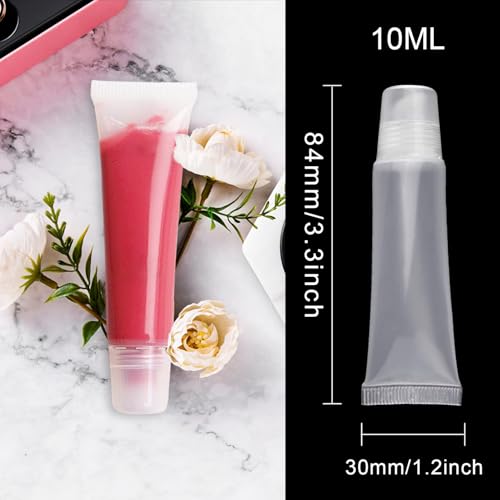 22 Pack Empty Lip Gloss Tubes, 10ml Refillable Containers