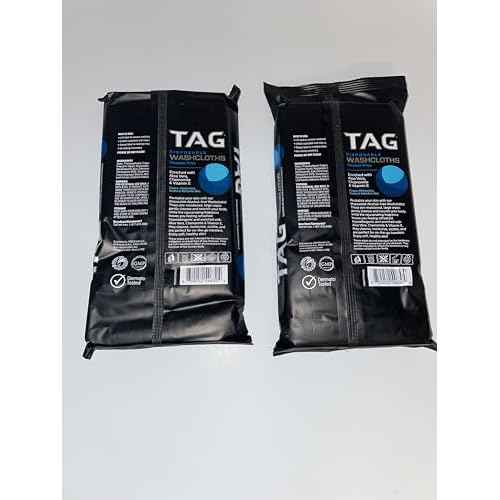 Generic- Tag 2 PACK Disposable Washcloths Alcohol-Free 18 per Pack, 36 total cloths, 12" x 8", Enriched with Aloe Vera, Chamomile, & Vitamin E. Not Flushable