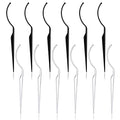 12 Pcs False Eyelash Display Sticks - Try-On Applicator Tool