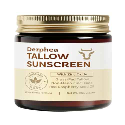 Natural Beef Tallow Sunscreen ? SPF 50 Daily Sun Care for Extremely Sensitive, Acne-Prone & Kid-Safe Skin ? Non-Toxic Sunblock with 22% Non-Nano Zinc Oxide, Clean Formula for Face & Body