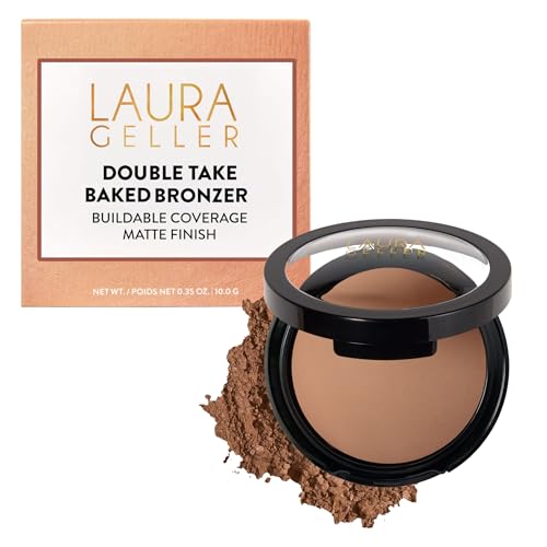 Laura Geller Double Take Baked Bronzer – Matte Medium