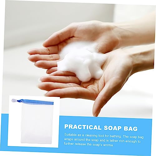 20pcs Foaming Soap Pouches Mesh Bath Exfoliating Nets