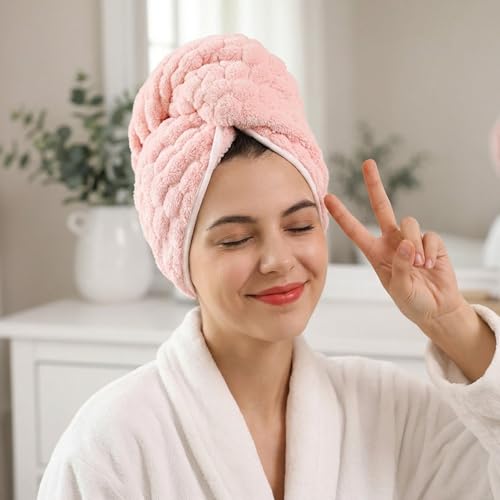 REDKISS Microfiber Hair Towel Wrap 24x42 - 3 Pack