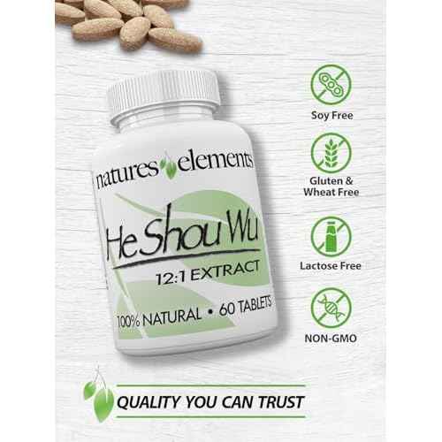 He Shou Wu ? 3 Pack ? 12:1 High-Potency Prepared Fo-Ti Root Extract ? 1000mg per Serving ? 180 Tablets ? Traditional Chinese Herb for Hair Growth & Gray Hair ? Non-GMO, Gluten-Free