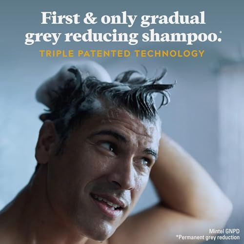 Just for Men Control GX 2-in-1 Shampoo & Conditioner 6 Fl Oz - Gradually Reduces Grey, Natural Look, Pack of 1