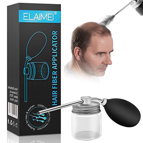 Hair Fiber Spray Applicator, Spray Applicator for Hair Fiber for Women Men, Fiber Applicator Spray Bottle Nozzle for One Handed Operation, for Use with All Brands of Fibers (fibers not included)