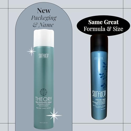SURFACE Hair Theory Firm Finishing Spray, Strong Hold Styling Hairspray - All Day and Night Lasting Control,10 oz (Packaging may vary)