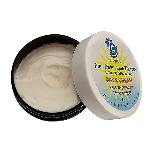 Diva Stuff Pre-Swim, For The Face Aqua, Therapy Chlorine Neutralizing Body Lotion, Protects Skin From Chlorine and Salt Water, Gentle Formula