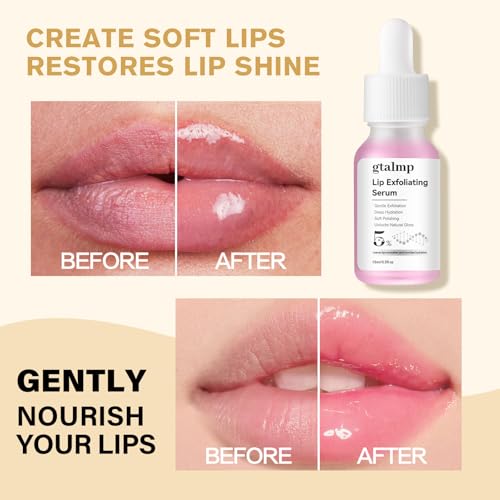 PHA 5% Exfoliating Lip Serum - Overnight Treatment for Dry Lips