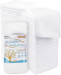 Orighty Microfiber Washcloths Bulk 50 Pack, 12x12 Soft