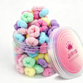 100 Soft Infant Hair Bands - Stretchy Ponytail Holders for Kids