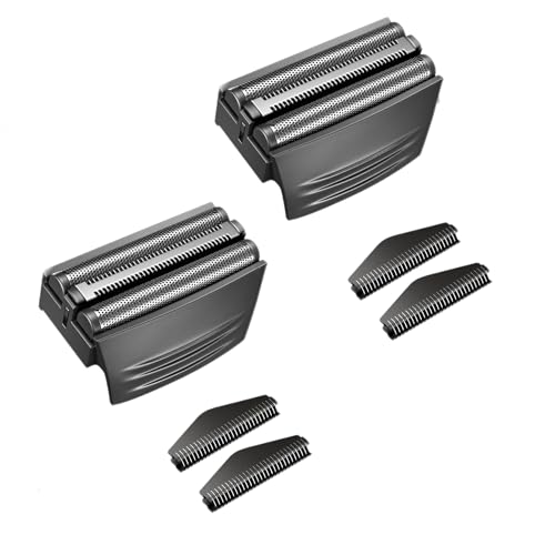 2 PACK BLACKShaver Replacement Foil Compatible with Remington TITANIUM-X Flex & Pivot Foil and Cutter F5800 & F7800,Shaver heads Fit for Remington F4900,F5800,F7800