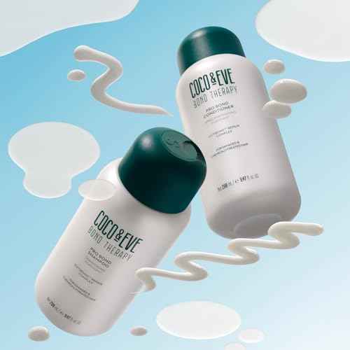 Coco & Eve Bond Therapy Pro Bond Shampoo & Conditioner Set. Strengthening Bond-Building with Cutibond¢â Repair Complex. Nourishes & Reduces Breakage for Chemically Treated, Damaged Hair (18.94 fl oz)