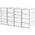 Acrylic Makeup Organizer with 19 Drawers - 4 Pack Storage