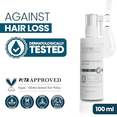 Mineaderm Advanced Hair Serum with Procapil & Peptides for Thicker, Healthier Hair